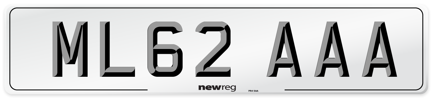 ML62 AAA Number Plate from New Reg